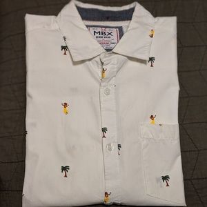 MBX Denim Wear Hawaiian Shirt Long Sleeve